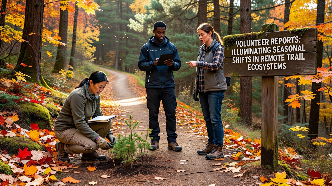 Volunteer Reports Illuminating Seasonal Shifts in Remote Trail Ecosystems
